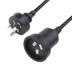 RCM SAA Approved 7.5A 250V Indoor Power Cable with SAA 2PIN Plug and C7/C17
