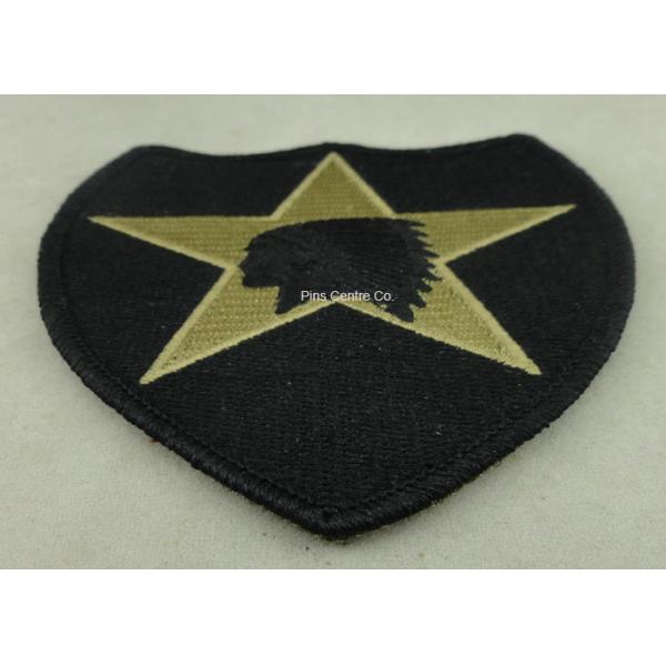 Quality USA Military Personalised Embroidered Badges , Embroidery Custom Cloth Patches wholesale