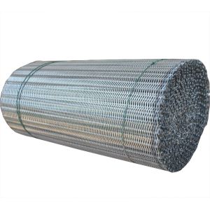 Double Balanced Weave Round Wire Mesh Conveyor Belt high temperture resistant