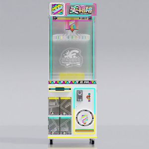 60kgs LED Lights Coin Operated Lucky Clip Game Machine Mini Dolls Claw Machine