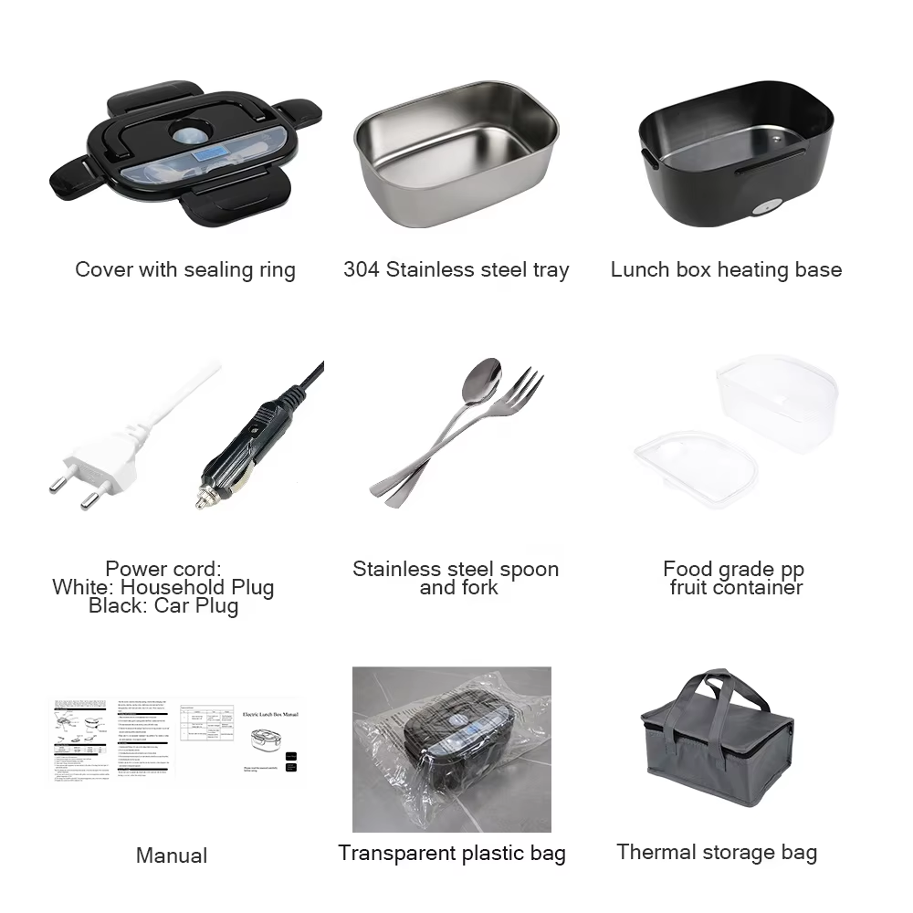 Electric Heating Lunch Boxes Sealing Ring Leak Proof Plastic PP