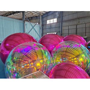 Dazzling Display Element Opulent Reflective Balloon Inflatable PVC Mirror Ball