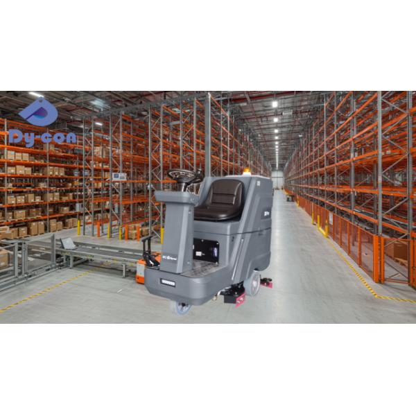 Automate Warehouse Cleaning: High-Capacity Ride-On Scrubber For Automated High