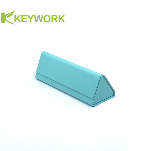 Mini Tri-Folding Optical Triangular Magnetic Metal Eyewear Case Resist