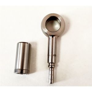 Cheap Stainless Steel -3 AN 3/8&quot; x 24 Metric Thread 40 mm Length Double Banjo Bolts Turbo Brake Line Fitting Adapter for sale