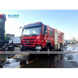 Sinotruk Howo 4x2 6CBM Water Tank Firefighter Truck