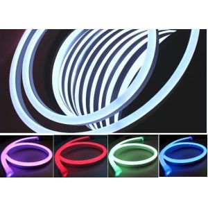 Round / Flat IP68 RGB LED Neon Flex 60 Leds / M 220V AC Input Voltage