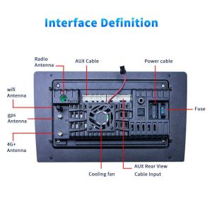 Dashboard Placement 10 Inch 2.5D-IPS Screen Car Radio with Bluetooth and