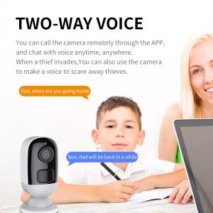 Glomarket Smart Home Wifi Wireless Camera Low Power 3MP Solar Battery Hd Night