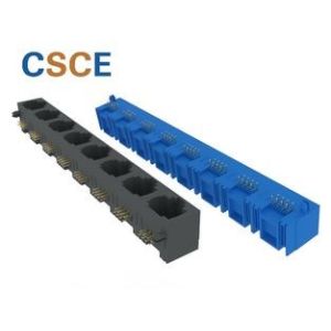 Cheap Unshielded 8 Ports RJ45 Modular Jack 8 Pin Connector Jack For Ethernet Switch for sale
