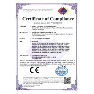 Wetech Electronic Technology Limited Certifications