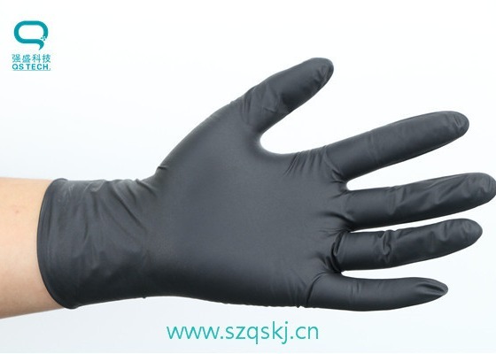 Quality Cleanroom Black Nitrile Gloves For Family Hygienic Protection And Machinery wholesale