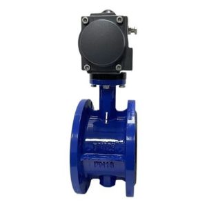 China INDUSTRIAL DN300 Rubber Sealing Flanged Triple Eccentric Pneumatic Butterfly Valve on sale