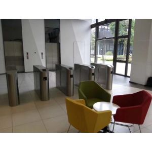 Biometric Access Control SUS304 Flap Barrier Turnstile