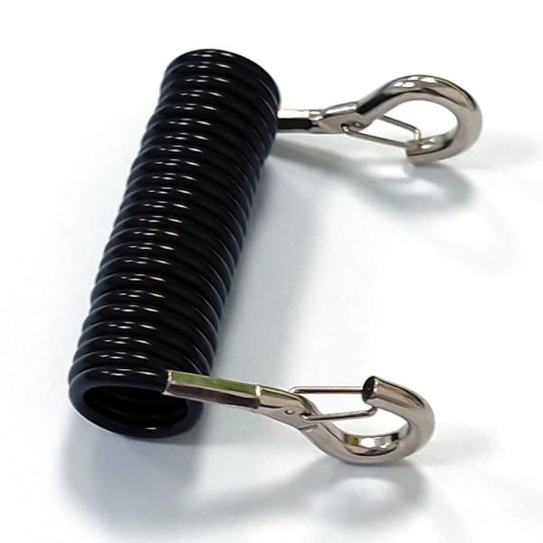 Quality High Quality Tpu Retractable Tether Spring Coiled Bungee Tool Lanyard wholesale