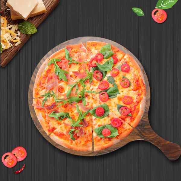 Imitation Wood Unbreakable Melamine Pizza Peel Platter