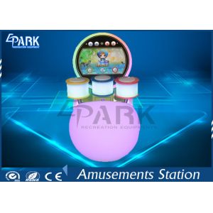 Attractive Amusement Game Machines / Drummer Hitting Music Arcade Game Equipment