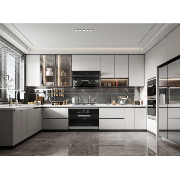 Quality Modern MDF Kitchen Cabinet with High Gloss Lacquer Finish wholesale