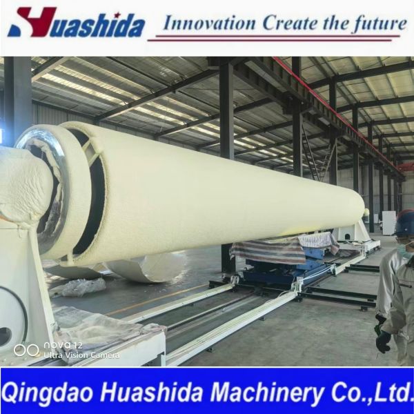 Quality PLC Control Polyurethane Foam Pre-Insulated Steel Pipe Production Line with 30-100mm Foaming Thickness and Shot Blasting Rust Removal wholesale