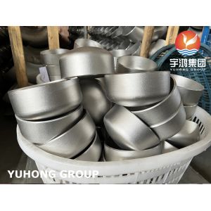 A403 WP316L BUTT WELD CAP STAINLESS STEEL FITTING SANDBLASTED SURFACE