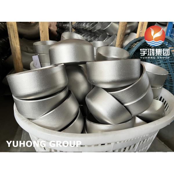 Quality A403 WP316L BUTT WELD CAP STAINLESS STEEL FITTING SANDBLASTED SURFACE wholesale