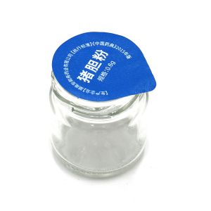 China 117mm 12oz 16oz Embossing Yogurt Lid Heat Seal Lacquer on sale