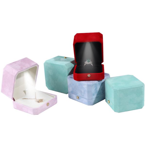 Customized Size Velvet Jewelry Box for Organizing and Displaying LED Jewelry