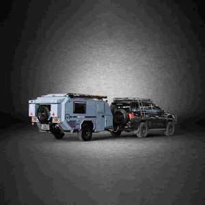 White Off The Grid Camping Trailer Customized Njstar Camper Aluminum