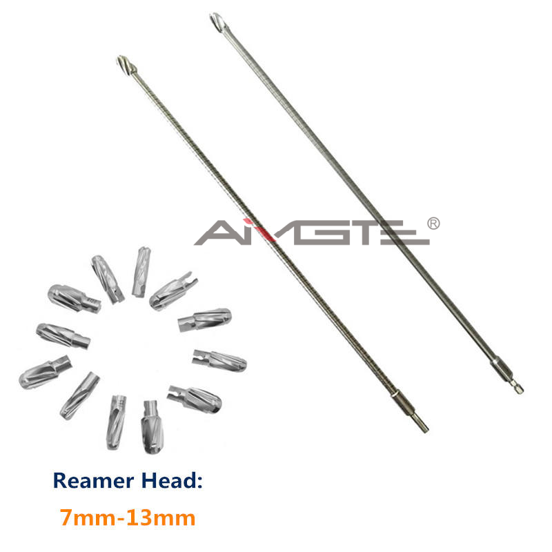 Flexible Reamer and Flexible Reamer Quick Coupling Flexible Shaft Handle Medullary Cavity Soft Expansion Hollow Reamer