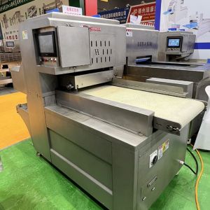 Cheap Continuous Frozen Meat Cutter Machine For Frozen Meat Blocks Fast Speed for sale