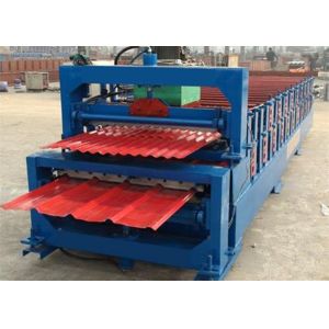 5.5KW High Speed Roof Panel Roll Forming Machine With High Precision In Cutting