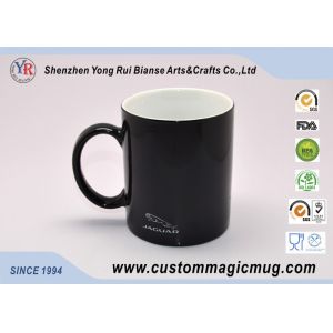 Custom Black Water Bottle Ceramic Magic Photo Mugs Colour Changing