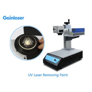 Air Cooling UV Laser Marking Machine with Rotary Axis for Keyboard , Ear Tag ,
