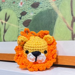 1/16NM Cute Lion Crafts Knitting Tool Kit Crochet Animal DIY Kit
