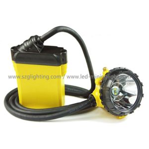 IP68 Approved 25000lux 3W Cree Safety Mining Cap Lights with 3 Levels Lighting