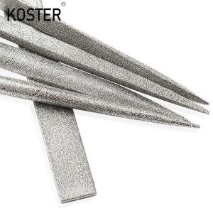 10PCS Plastic Coated Grip Handle Diamond Electroplated Abrasive Needle File