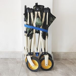All Terrain Trolley For Outdoor Camping Folding Wagon Customizable Body And Logo