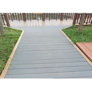 Balcony Wpc Composite Decking Boards , Customized size Wpc Outdoor Decking