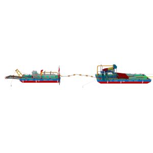 Diesel Engine Dredger with Rotating Cutter Head Mobility Self-propelled Or Towed