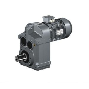 OEM Parallel Shaft Helical Gear Reducer Gearmotor 1:80 Ratio For Bucket Elevator