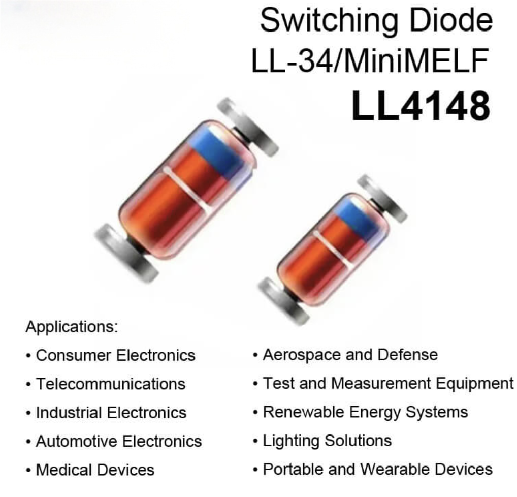 LL4148 LL-34 Mini MELF Switching Diode Switching Diode Manufacturer