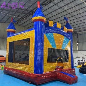 Commercial inflatable bounce house kids play colorful bouncy castle