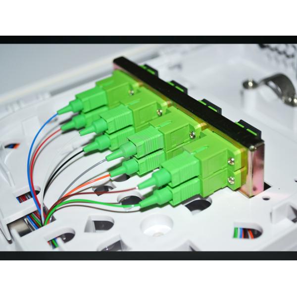 Wall mount fiber optic FTTH mini terminal box with 1X8 PLC Splitter Fiber Optic Terminal Box