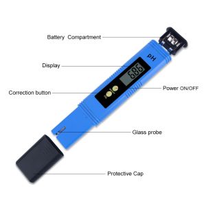 LR44 Batteries LCD Pen Aquarium Pool Digital PH Meter