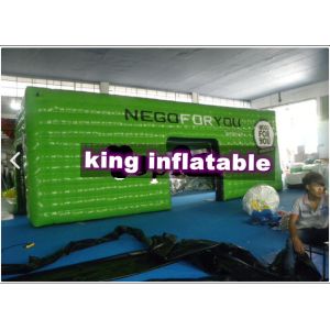 Green Inflatable Cube Tent For Advertisement / Inflatable Different Event