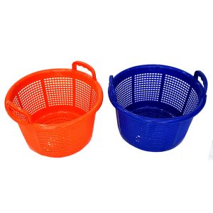 42cmx23cm Stackable Plastic Barrel For Mesh Storage Fruits Vegetables Crate