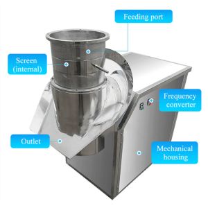 Extruding Rotating Granulating Machine Mill Feed Processing 400kg / H