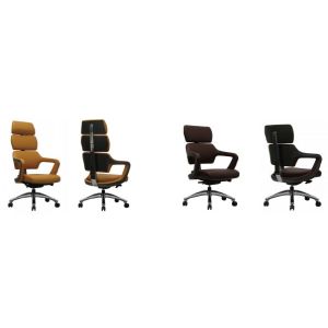 PU Leather Lumbar Support Chair High Back Executive Office Computer Chair Fixed