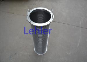 Cheap Smooth Wedge Wire Filter Elements Axial Structure Profile Wire Non - Clogging for sale