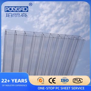 UV Coated Multiwall Roofing Polycarbonate Sheet 30mm X Triple PC Hollow Sheet